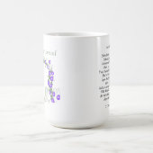 "地球の時間の前に"詩のマグ コーヒーマグカップ (中央)