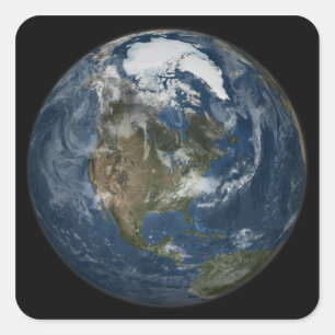 地球の景色 スクエアシール