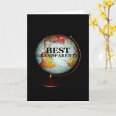 地球の最も最高のな祖父母! カード (黄色い花)