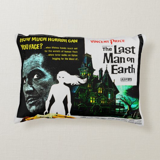 地球の最後の男の枕 アクセントクッション (裏面)