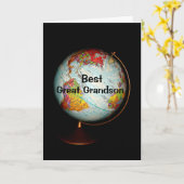 地球の最高の孫に素晴らしハッピーバースデー カード (黄色い花)