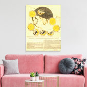 地球の月ののまわりに位相 キャンバスプリント (インサイチュ (リビング))