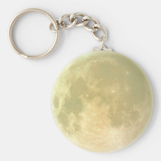 地球の月のジッパー – プル&ラゲッジタグ、キーチェーン キーホルダー (正面)