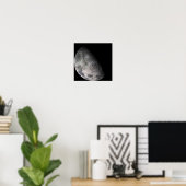 地球の月の色モザイク ポスター (ホームオフィス)