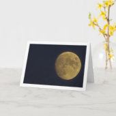 地球の月の風景 カード (黄色い花)