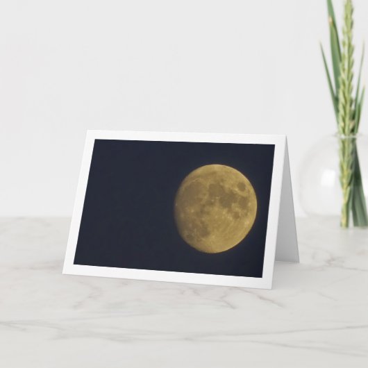 地球の月の風景 カード (正面)