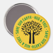 地球の木救を抱き締める マグネット (正面/裏面)