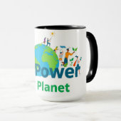 地球の未来のための世界的なコミュニティの行動 マグカップ (正面右)