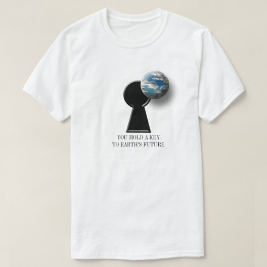 地球の未来の環境活動 Tシャツ (デザイン正面)