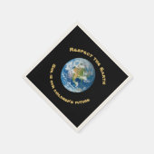 地球の未来を尊重紙ナプキンス スタンダードカクテルナプキン (角)