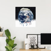 地球の極熊の抱擁 ポスター (ホームオフィス)