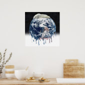 地球の極熊の抱擁 ポスター (キッチン)