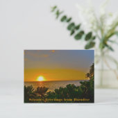 地球の楽園からの季節の挨拶 シーズンポストカード (スタンド正面)