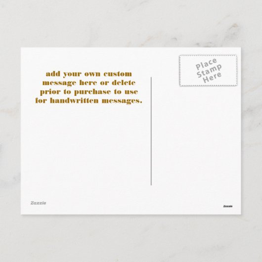 地球の楽園からの季節の挨拶 シーズンポストカード (裏面)