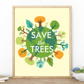 地球の樹木を守ろう エコ 環境 ポスター