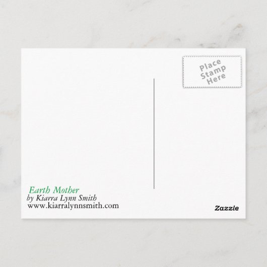 地球の母はがき ポストカード (裏面)