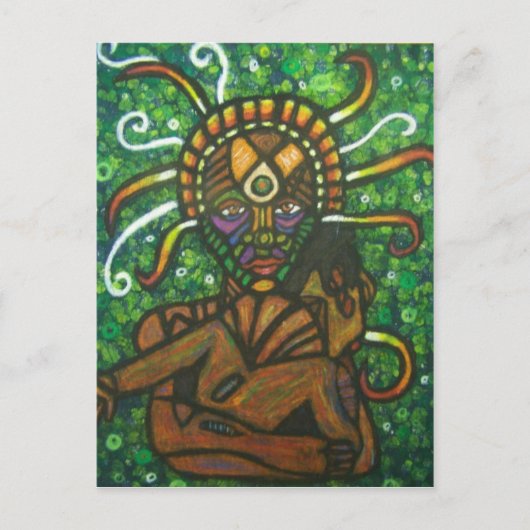 地球の母はがき ポストカード (正面)