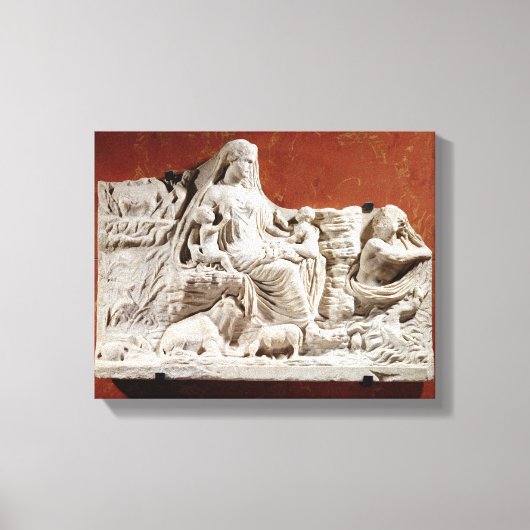 地球の母親の擬人化,寓意的r キャンバスプリント (正面)