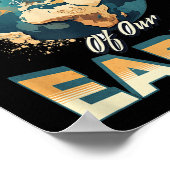 地球の気に環境保護を取り除く ポスター (角)