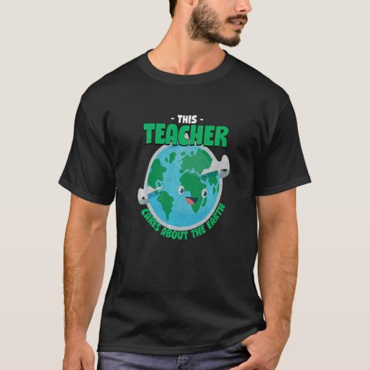 地球の気に自然学に関するこの先生 Tシャツ (正面)