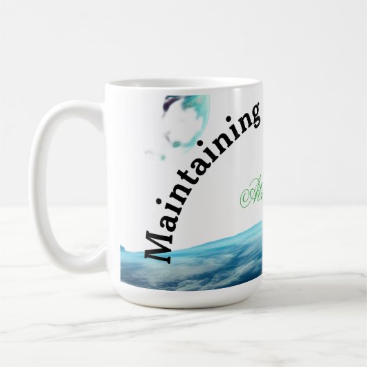 地球の気候を維持する コーヒーマグカップ (左)