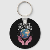 地球の気候変動は実在 キーホルダー (正面)