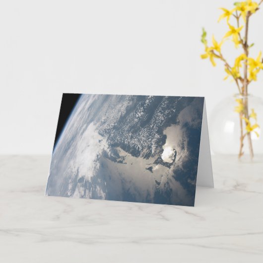 地球の水に輝く。 カード (黄色い花)