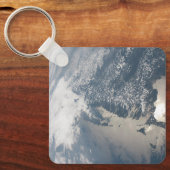 地球の水に輝く。 キーホルダー (正面)