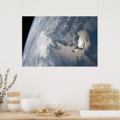 地球の水に輝く。 ポスター (キッチン)