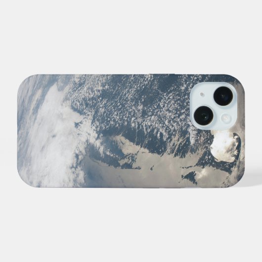 地球の水域におけるサンリンクト iPhone 15ケース (裏面横)