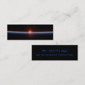 地球の水平線プロファイルカード スキニー名刺 (正面/裏面)