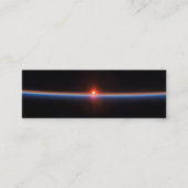 地球の水平線プロファイルカード スキニー名刺 (正面)