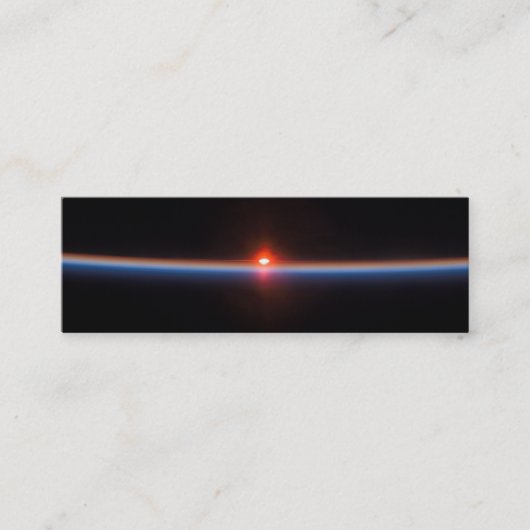 地球の水平線プロファイルカード スキニー名刺 (正面)