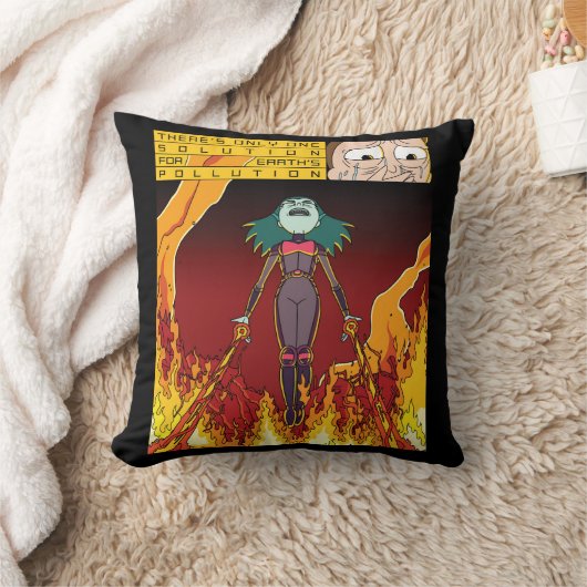 地球の汚染に対する解決策は一つしかない クッション (ブランケット)