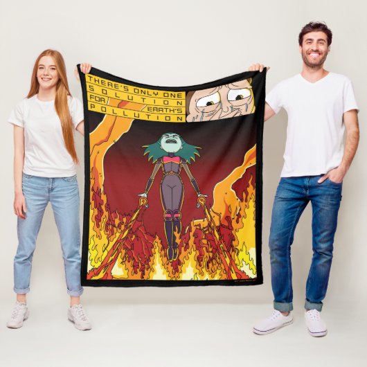 地球の汚染に対する解決策は一つしかない フリースブランケット (インサイチュ)