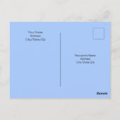 地球の海塩の写真マタイ5:13青 ポストカード (裏面)