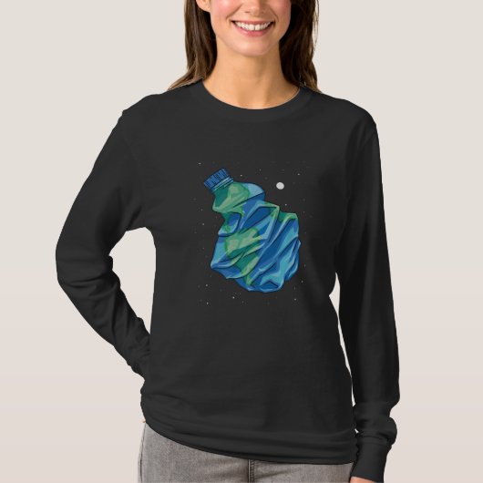 地球の温暖化と気候変動から地球を守ろう  Tシャツ (正面)