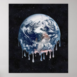 地球の温暖化崩壊 ポスター