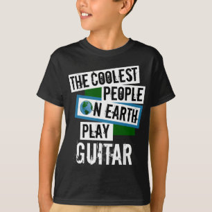 地球の演劇のギターの最もクールな人々 Tシャツ