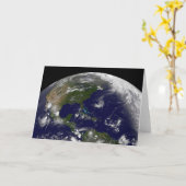 地球の熱帯嵐。 カード (黄色い花)