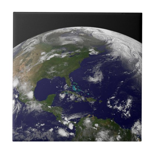 地球の熱帯嵐。 タイル (正面)