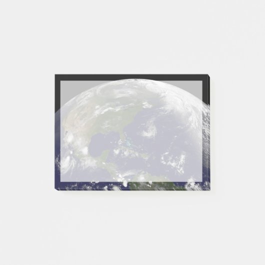 地球の熱帯嵐。 ポストイット (正面)