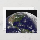 地球の熱帯嵐。 ポストカード (正面/裏面)