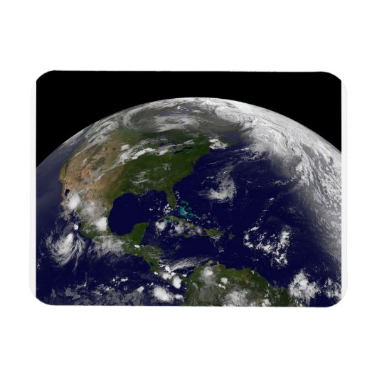 地球の熱帯嵐。 マグネット (横)