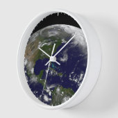 地球の熱帯嵐。 壁時計 (傾斜)