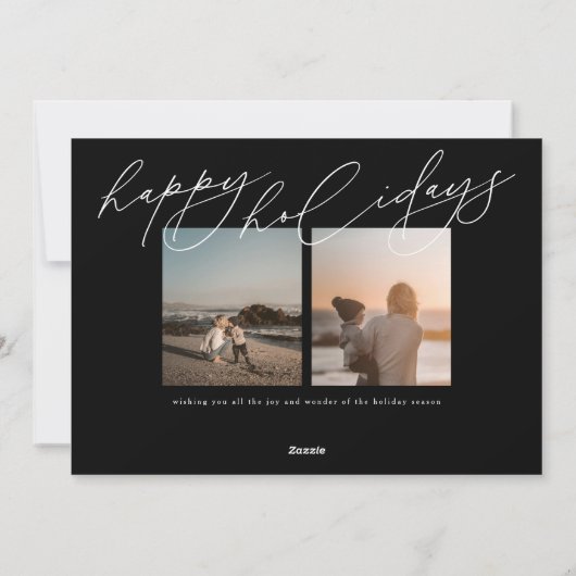 地球の現代の平和 大きな写真 宗教的 シーズンカード (裏面)