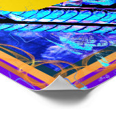 地球の瞑想支援Tattva内の元素水 ポスター (角)