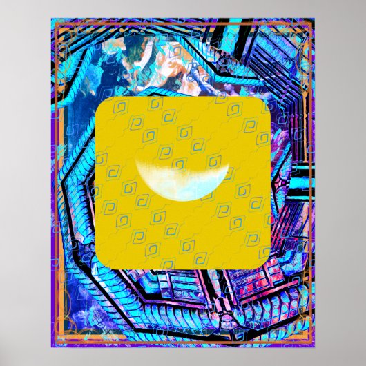 地球の瞑想支援Tattva内の元素水 ポスター (正面)