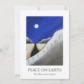 地球の砂漠の南西にクリスマスの平和 シーズンカード (正面)