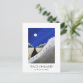 地球の砂漠の南西にクリスマスの平和 シーズンポストカード (スタンド正面)